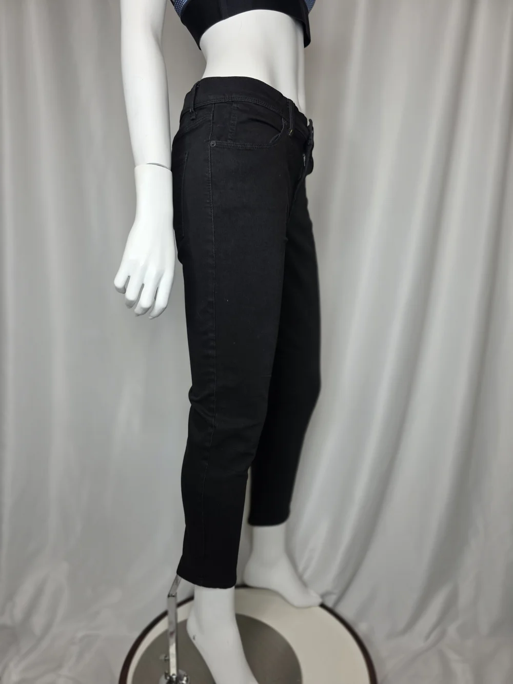 Free People Black High-Rise Skinny Jeans